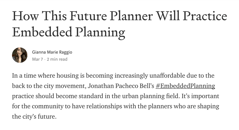 Gianna Raggio Embedded Planning